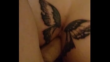 Russian mature with tattoos fucked in tight holes to orgasm